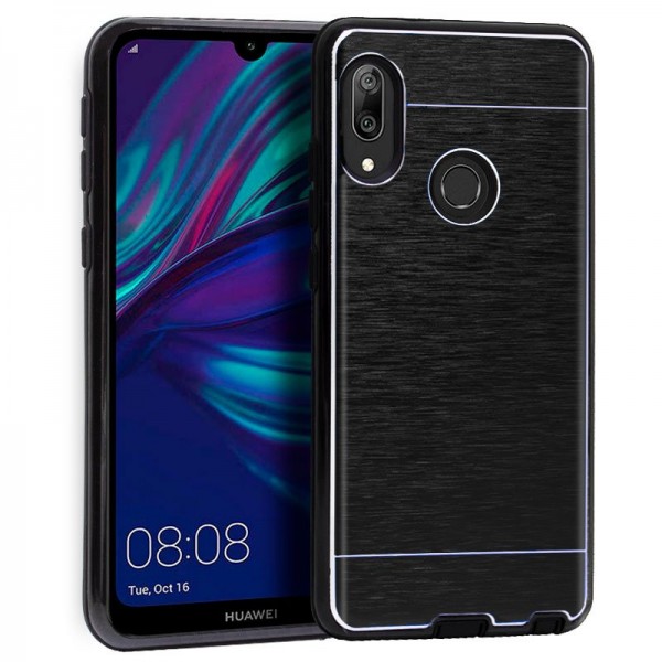 Carcasa COOL para Huawei Y7 (2019) Aluminio Negro