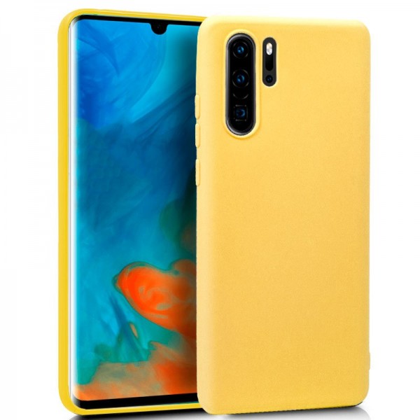 Funda COOL Silicona para Huawei P30 Pro (Amarillo)
