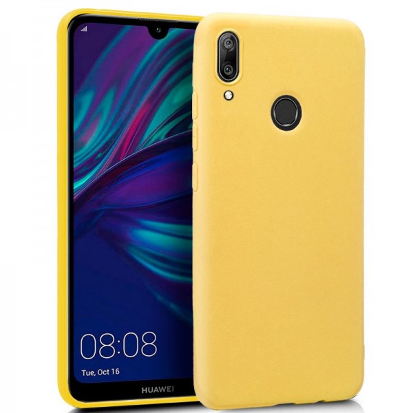 Funda COOL Silicona para Huawei Y7 (2019) (Amarill...