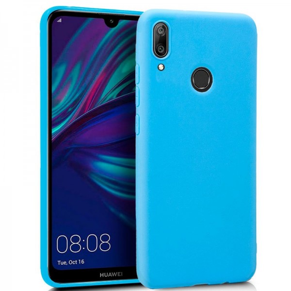 Funda COOL Silicona para Huawei Y7 (2019) Celeste