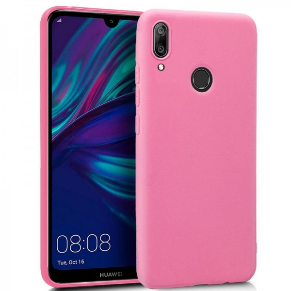 Funda COOL Silicona para Huawei Y7 (2019) Rosa
