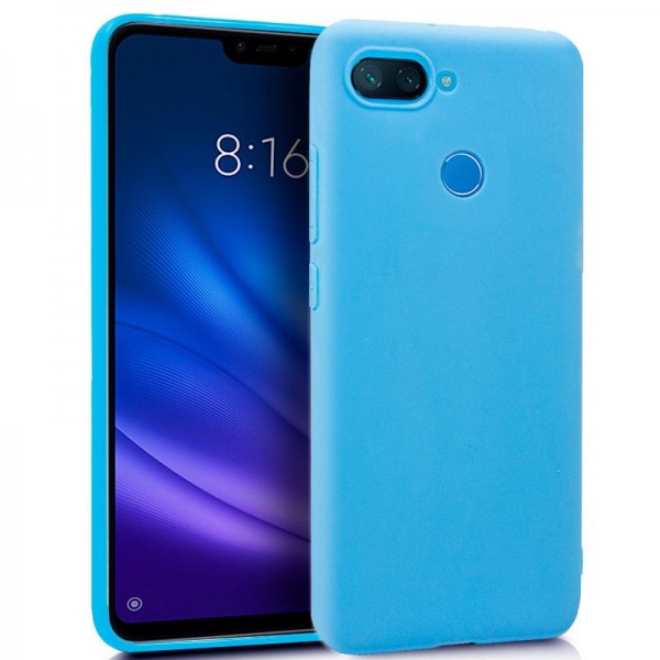 Funda COOL Silicona para Xiaomi Mi 8 Lite (Celeste...