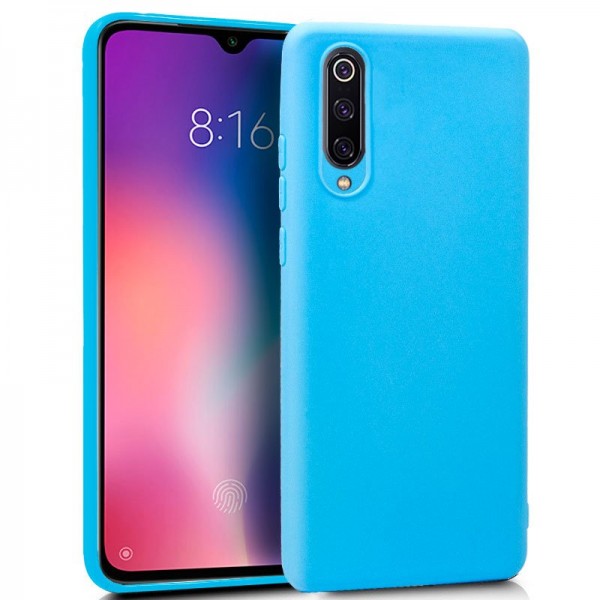Funda COOL Silicona para Xiaomi Mi 9 (Celeste)