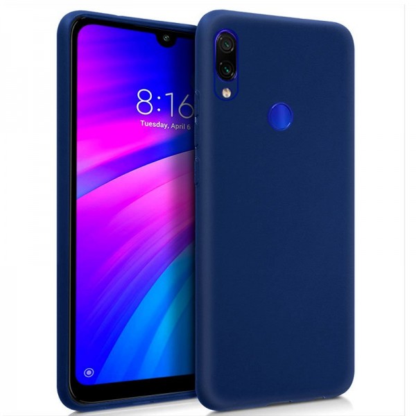 Funda COOL Silicona para Xiaomi Redmi 7 (Azul)