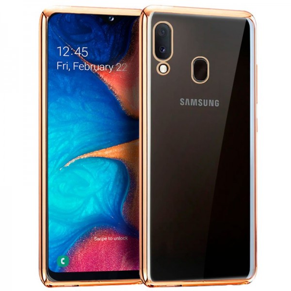 Carcasa Samsung A202 Galaxy A20e Borde Metalizado ...