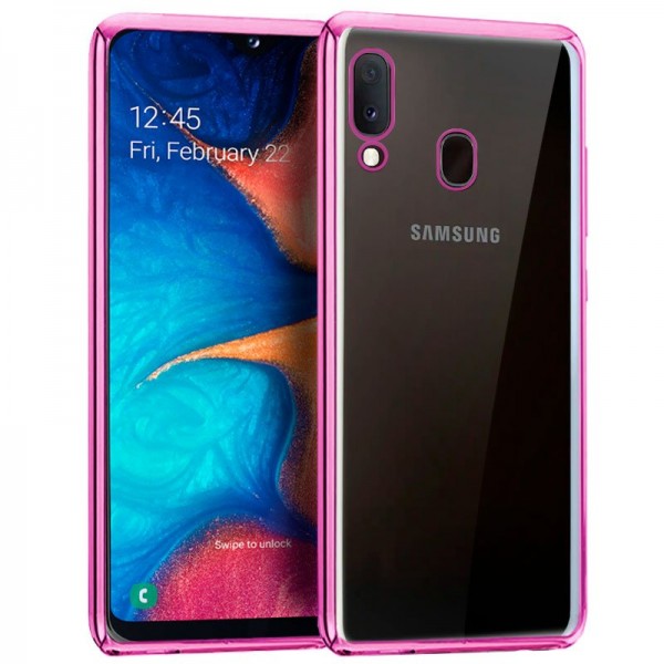 Carcasa Samsung A202 Galaxy A20e Borde Metalizado ...