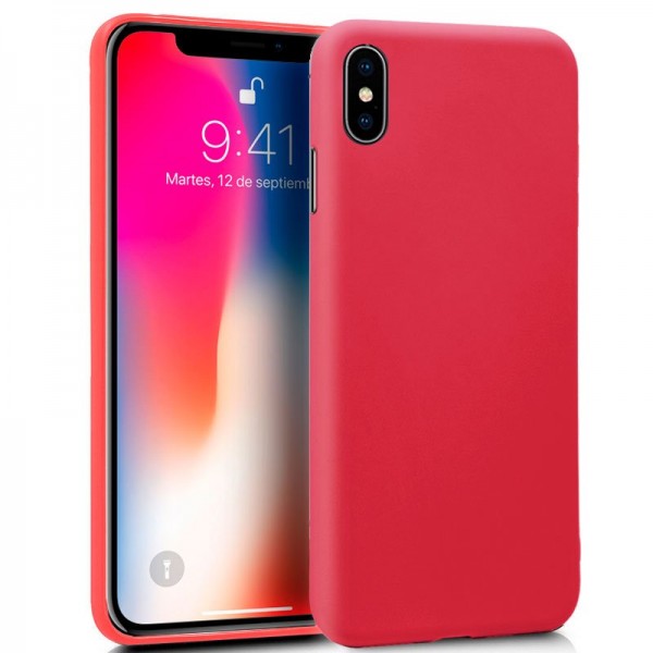 Funda COOL Silicona para iPhone X / iPhone XS (Roj...