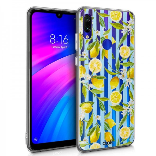Carcasa COOL para Xiaomi Redmi 7 Clear Lemon