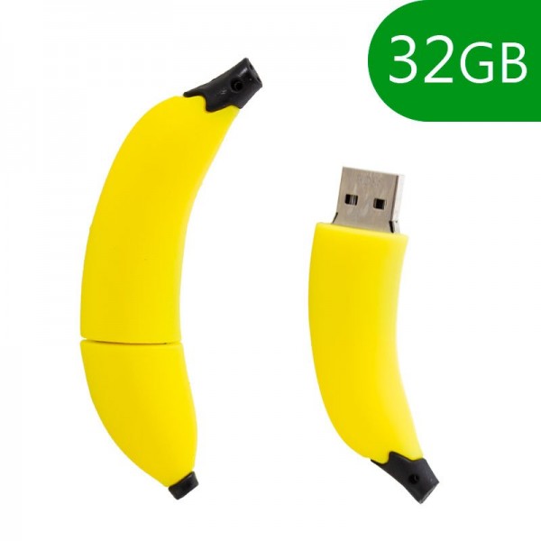 Pen Drive USB x32 GB Silicona Banana