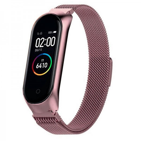 Correa Xiaomi Mi Band 3 / Mi Band 4 Metal Rose Gol...