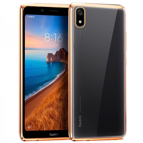 Carcasa Xiaomi Redmi 7A Borde Metalizado (Dorado)