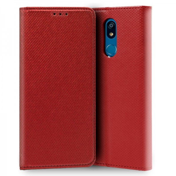 Funda Flip Cover LG K40 Liso Rojo