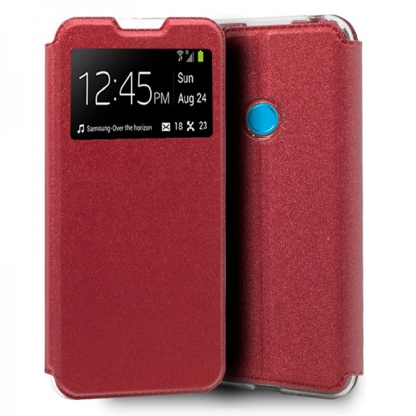 Funda Flip Cover Huawei P30 Lite Liso Rojo