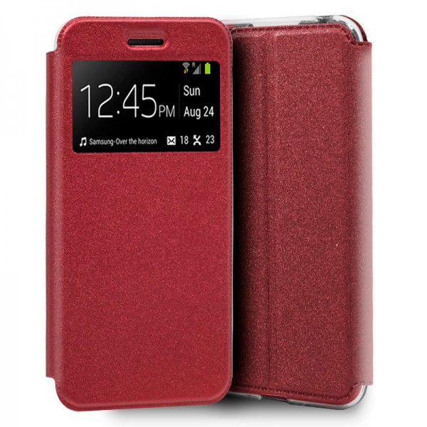 Funda Flip Cover Xiaomi Mi A3 Liso Rojo