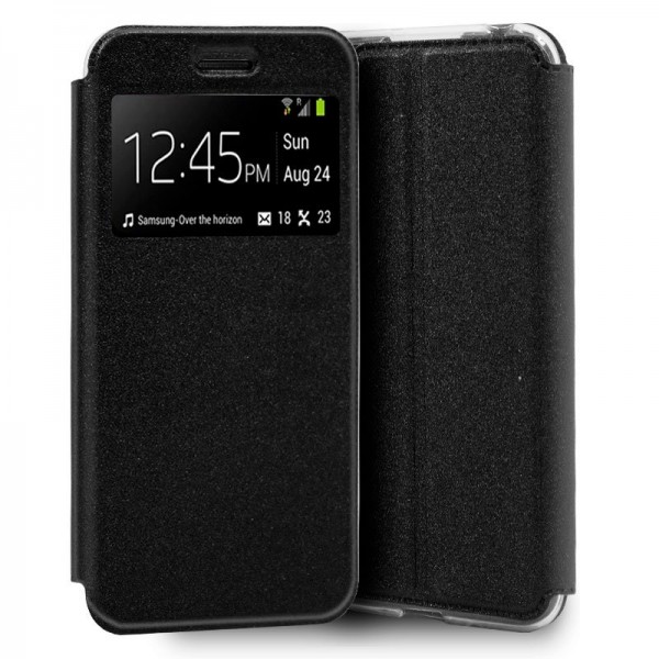 Funda COOL Flip Cover para Wiko Y80 Liso Negro