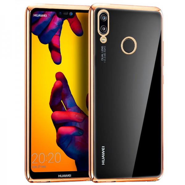 Carcasa Huawei P20 Lite Borde Metalizado (Dorado)