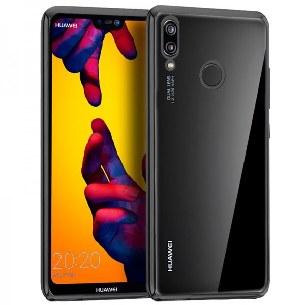 Carcasa Huawei P20 Lite Borde Metalizado (Negro)