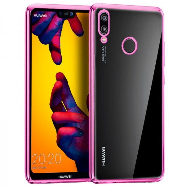 Carcasa Huawei P20 Lite Borde Metalizado (Rosa)