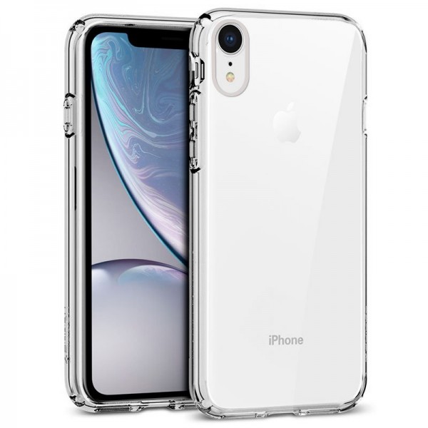 Carcasa iPhone XR Borde Metalizado (Plata)