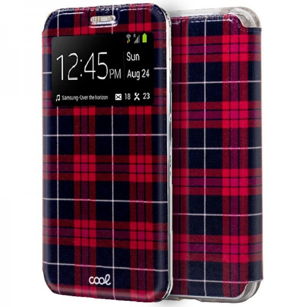Funda Flip Cover Huawei Y5 (2019) Dibujos Cuadros