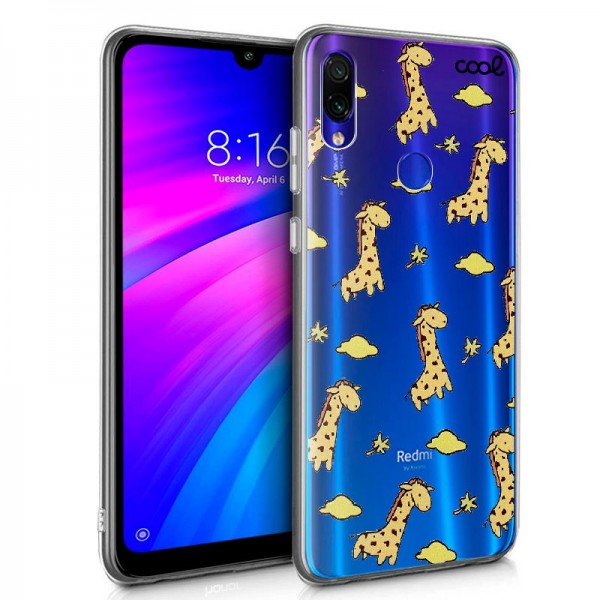 Carcasa COOL para Xiaomi Redmi 7 Clear Jirafas