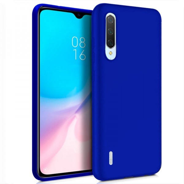 Funda COOL Silicona para Xiaomi Mi 9 Lite (Azul)