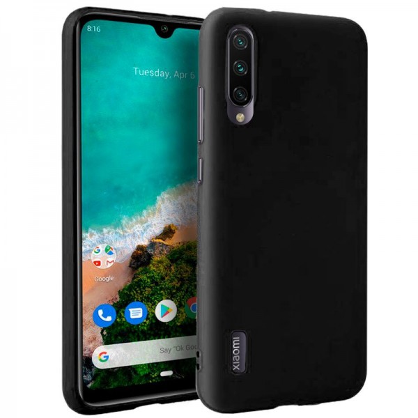 Funda COOL Silicona para Xiaomi Mi A3 (Negro)