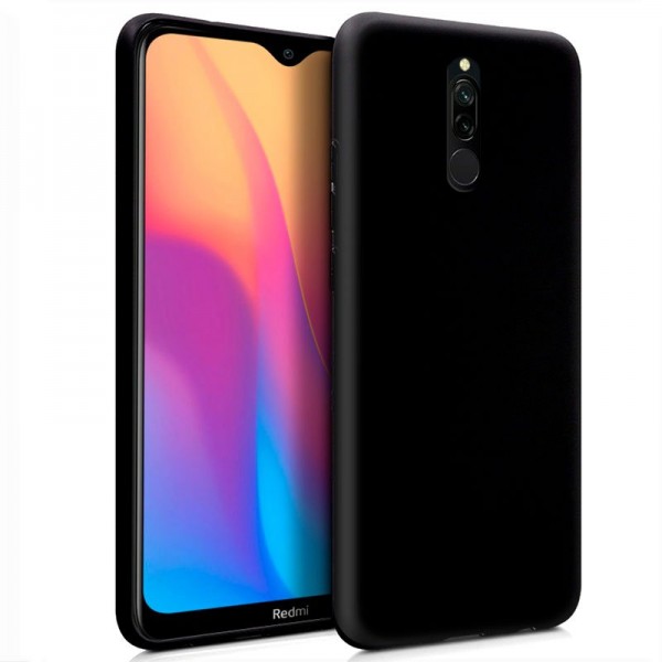 Funda Silicona Xiaomi Redmi 8 / 8A (Negro)