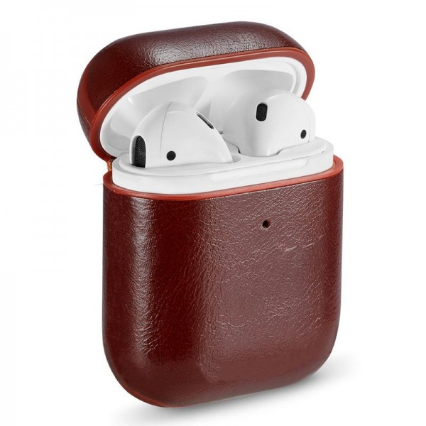Funda Soft COOL para Apple Airpods (Leather Marró...