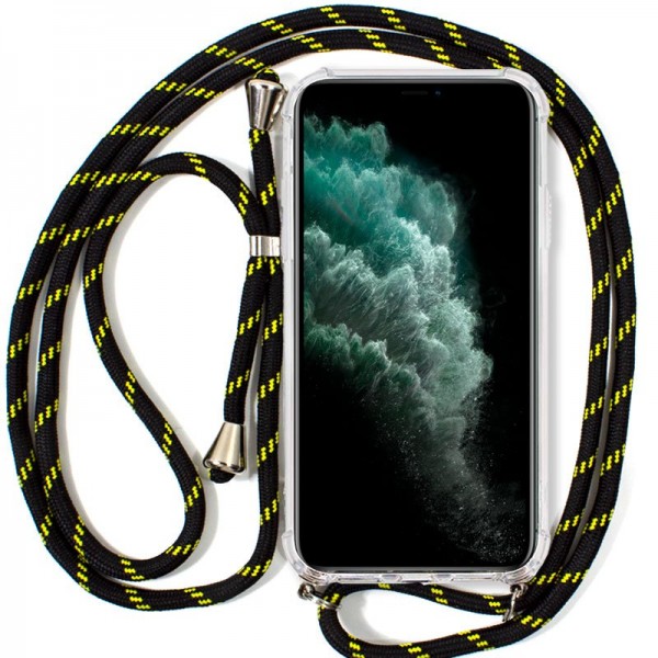 Carcasa iPhone 11 Pro Max Cordón Negro-Amarillo