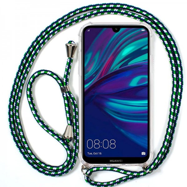 Carcasa COOL para Huawei Y7 (2019) Cordón Verde