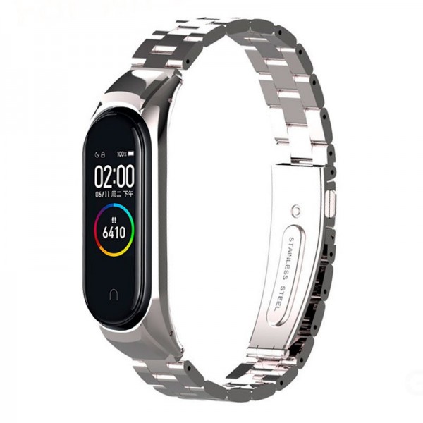 Correa Xiaomi Mi Band 4 / 3 Steel Plata