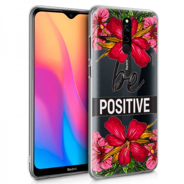 Carcasa Xiaomi Redmi 8 / 8A Clear Flores