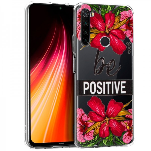 Carcasa Xiaomi Redmi Note 8 Clear Flores