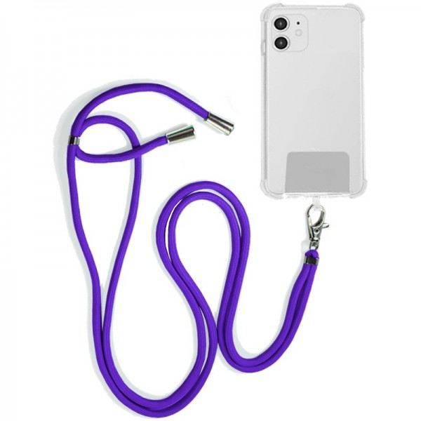 Cordón Colgante COOL Universal con Tarjeta para Smartphone Violeta
