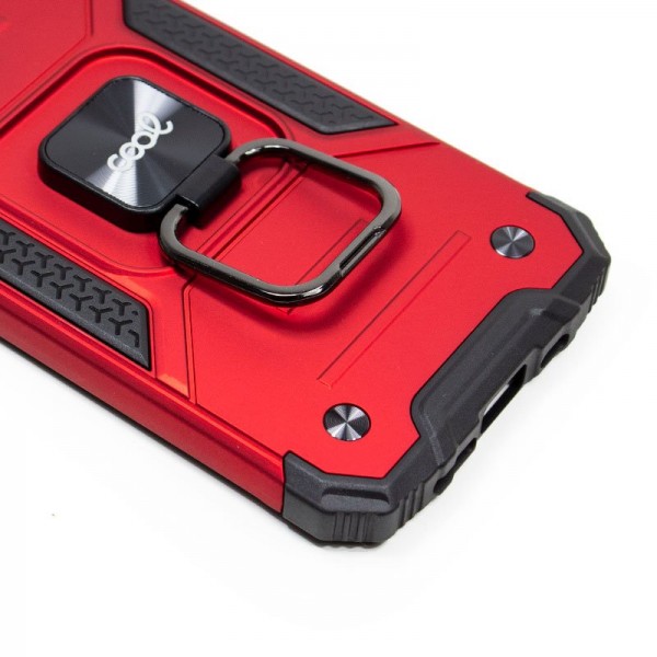 Carcasa COOL para iPhone 13 Pro Max Hard Anilla Rojo