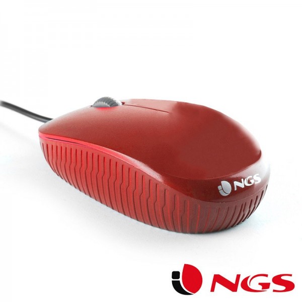 Ratón Usb NGS Flame Rojo