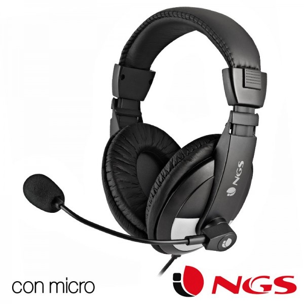 Auriculares Stereo para PC NGS MSX9 con Micro Negr...