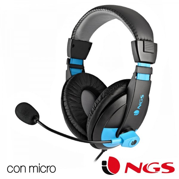 Auriculares Stereo para PC NGS MSX9 con Micro Azul