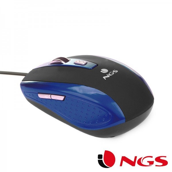 Ratón Usb NGS Tick Azul